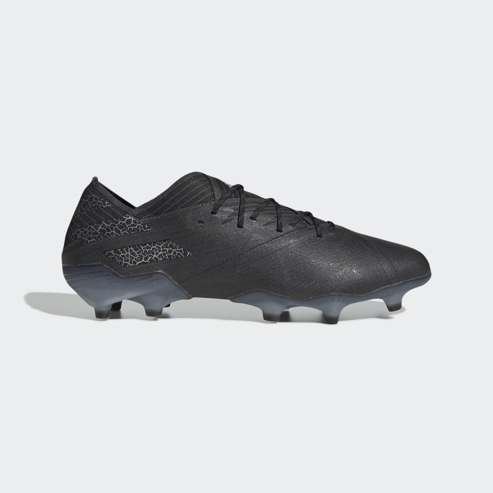 Adidas Nemeziz 19.1 Firm Ground Hrvatska - Muške Kopačke - Crne/Sive (EQVWKO653)